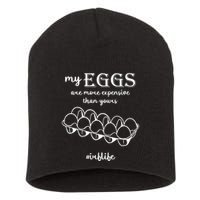 My Eggs Are More Expensive Than Yours Short Acrylic Beanie