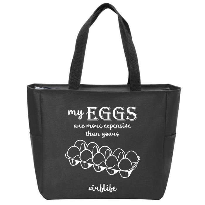 My Eggs Are More Expensive Than Yours Zip Tote Bag