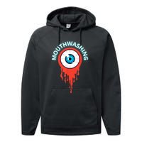 Mouthwashing Eye Art For Horror Fans Performance Fleece Hoodie