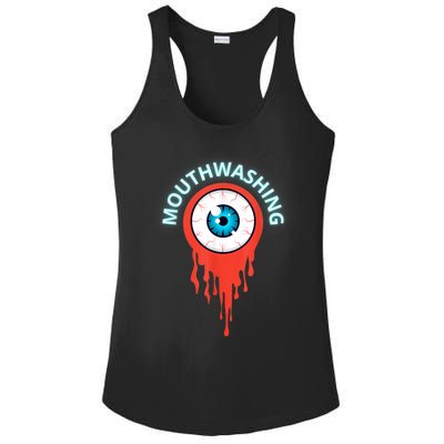 Mouthwashing Eye Art For Horror Fans Ladies PosiCharge Competitor Racerback Tank