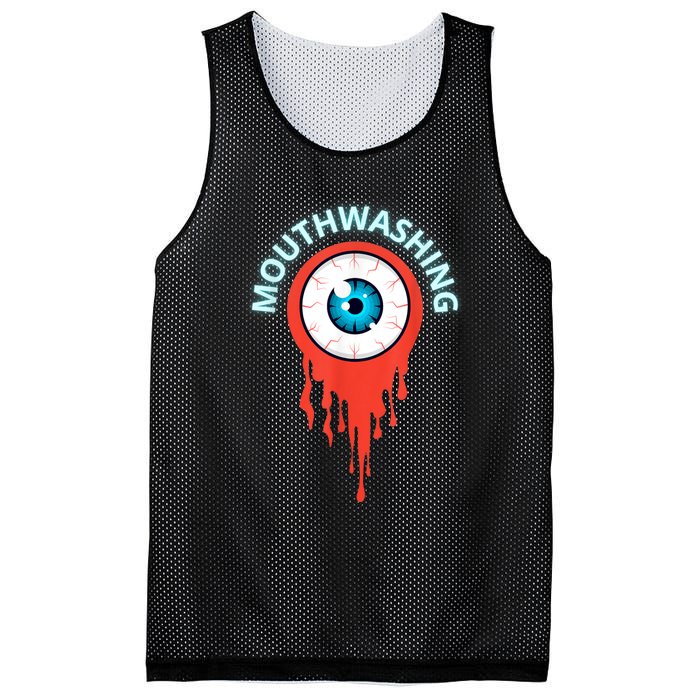 Mouthwashing Eye Art For Horror Fans Mesh Reversible Basketball Jersey Tank