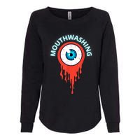 Mouthwashing Eye Art For Horror Fans Womens California Wash Sweatshirt