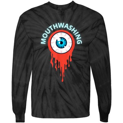 Mouthwashing Eye Art For Horror Fans Tie-Dye Long Sleeve Shirt