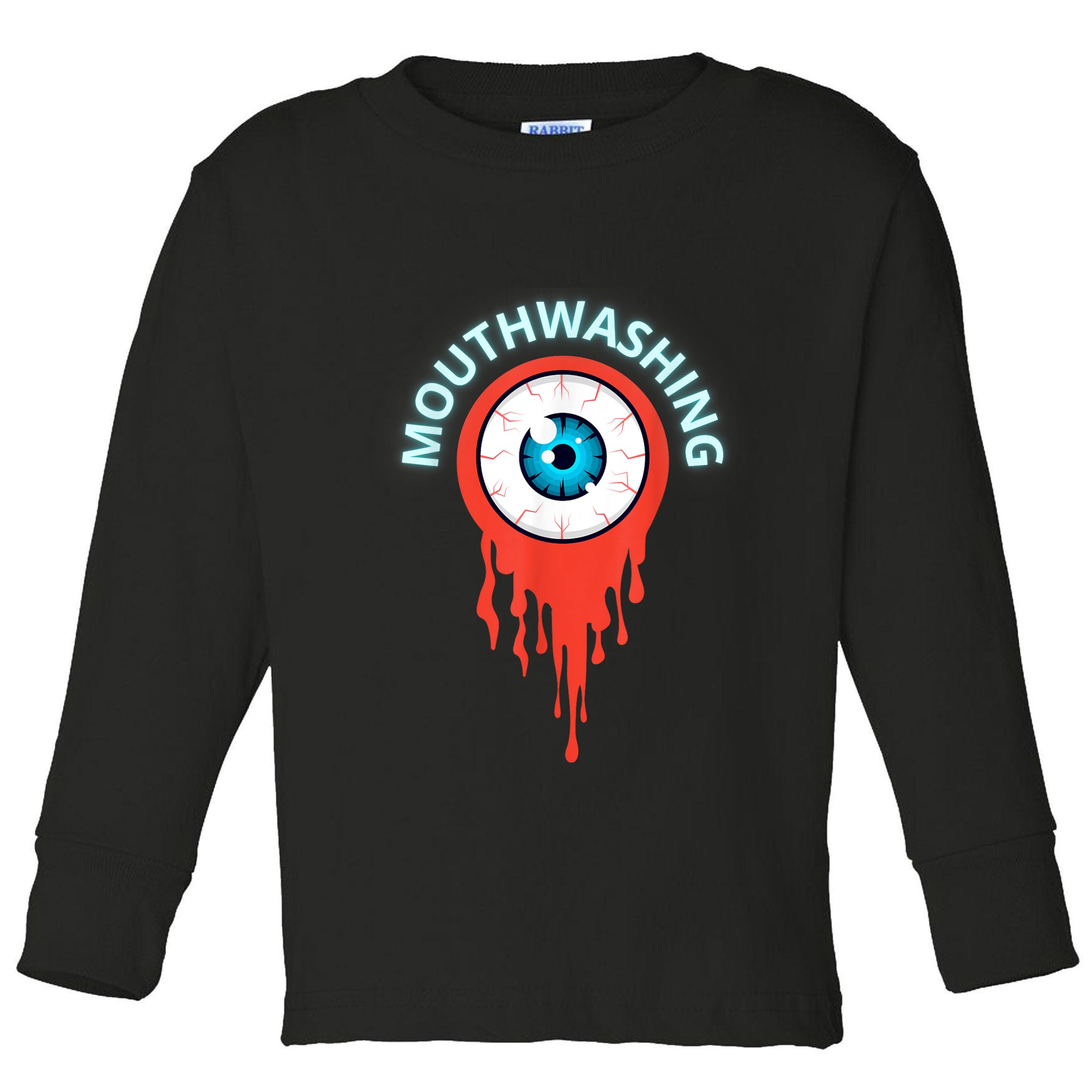 Mouthwashing Eye Art For Horror Fans Toddler Long Sleeve Shirt