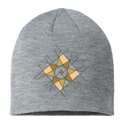 Modernhip Earthy Asymmetrical Mandala Sustainable Beanie