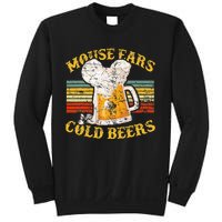 Mouse Ears And Cold Beers Vintage Retro Beer Drinkers Sweatshirt