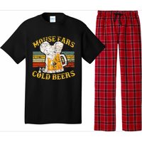 Mouse Ears And Cold Beers Vintage Retro Beer Drinkers Pajama Set