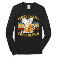 Mouse Ears And Cold Beers Vintage Retro Beer Drinkers Tall Long Sleeve T-Shirt