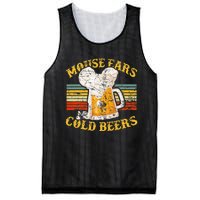 Mouse Ears And Cold Beers Vintage Retro Beer Drinkers Mesh Reversible Basketball Jersey Tank