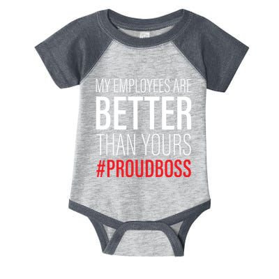 My Employees Are Better Than Yours Boss Appreciation Infant Baby Jersey Bodysuit
