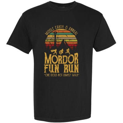 Middle EarthS Annual Mordor Fun Run One Does Not Simply Walk Into Mordor Garment-Dyed Heavyweight T-Shirt