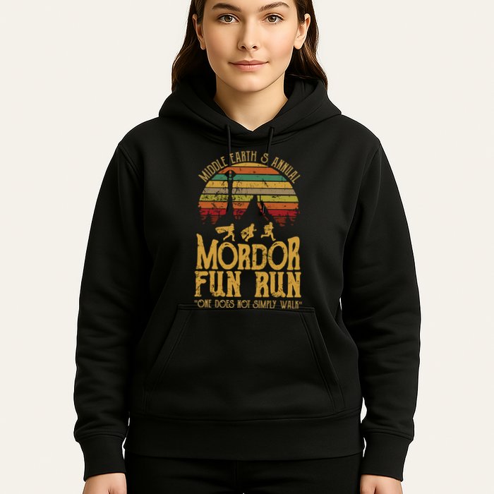Middle EarthS Annual Mordor Fun Run One Does Not Simply Walk Into Mordor Hoodie