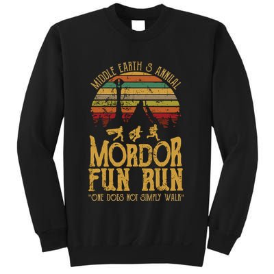 Middle EarthS Annual Mordor Fun Run One Does Not Simply Walk Into Mordor Sweatshirt