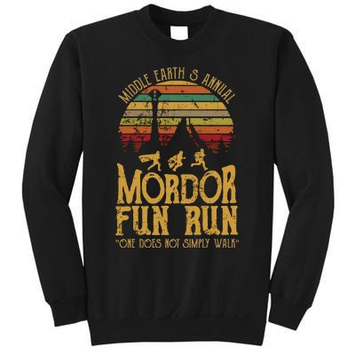 Middle EarthS Annual Mordor Fun Run One Does Not Simply Walk Into Mordor Sweatshirt