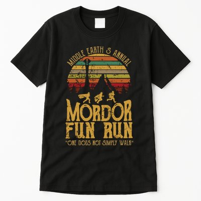 Middle EarthS Annual Mordor Fun Run One Does Not Simply Walk Into Mordor Tall T-Shirt