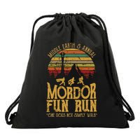 Middle EarthS Annual Mordor Fun Run One Does Not Simply Walk Into Mordor Drawstring Bag