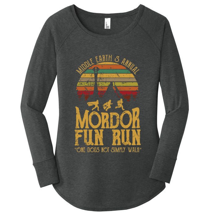 Middle EarthS Annual Mordor Fun Run One Does Not Simply Walk Into Mordor Women's Perfect Tri Tunic Long Sleeve Shirt