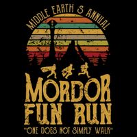 Middle EarthS Annual Mordor Fun Run One Does Not Simply Walk Into Mordor Premium T-Shirt