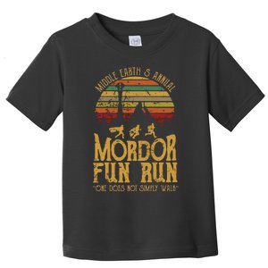 Middle EarthS Annual Mordor Fun Run One Does Not Simply Walk Into Mordor Toddler T-Shirt