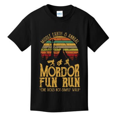 Middle EarthS Annual Mordor Fun Run One Does Not Simply Walk Into Mordor Kids T-Shirt
