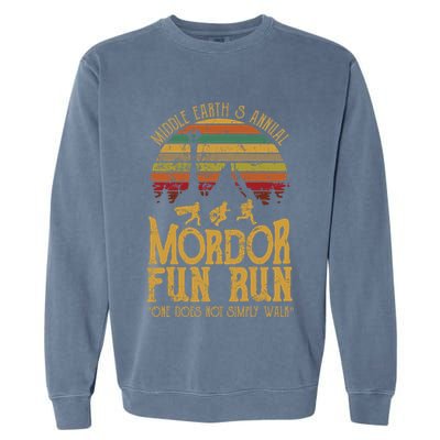 Middle EarthS Annual Mordor Fun Run One Does Not Simply Walk Into Mordor Garment-Dyed Sweatshirt