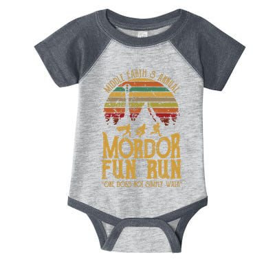 Middle EarthS Annual Mordor Fun Run One Does Not Simply Walk Into Mordor Infant Baby Jersey Bodysuit