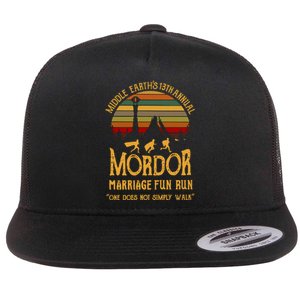 Middle Earth's Annual Mordor Fun Run Flat Bill Trucker Hat