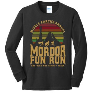 Middle EarthS Annual Fun Run Kids Long Sleeve Shirt