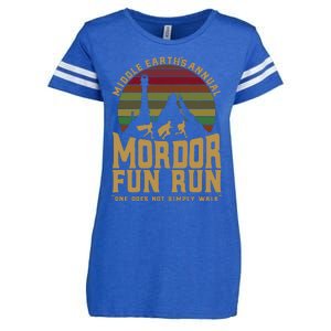 Middle EarthS Annual Fun Run Enza Ladies Jersey Football T-Shirt