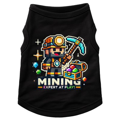 Mining Expert At Play! Pixelated Miner Doggie Tank