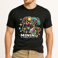 Mining Expert At Play! Pixelated Miner Performance Shirt