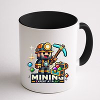 Mining Expert At Play! Pixelated Miner Mug