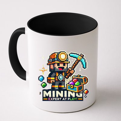 Mining Expert At Play! Pixelated Miner Mug