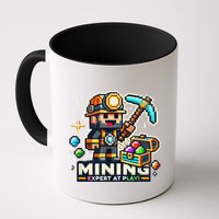 Mining Expert At Play! Pixelated Miner Mug