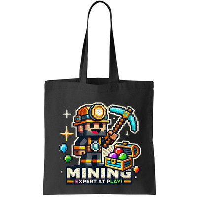 Mining Expert At Play! Pixelated Miner Bag