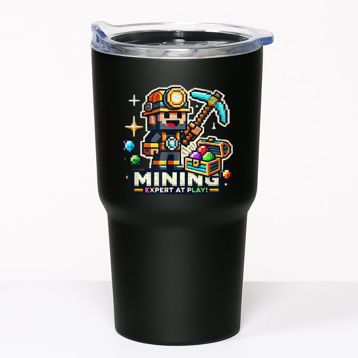 Mining Expert At Play! Pixelated Miner Tumbler