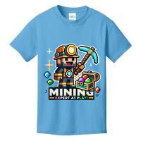 Mining Expert At Play! Pixelated Miner Kids T-Shirt