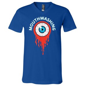 Mouthwashing Eye Art For Horror Fans V-Neck T-Shirt