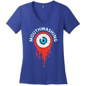 Mouthwashing Eye Art For Horror Fans Women's V-Neck T-Shirt