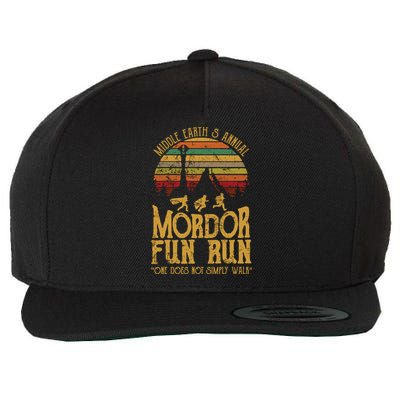 Middle Earth's Annual Mordor Fun Run One Does Not Simply Walk Into Mordor Wool Snapback Cap