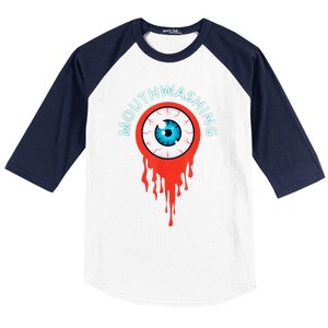 Mouthwashing Eye Art For Horror Fans Gift Baseball Sleeve Shirt