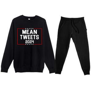 Mean Tweets 2024 Premium Crewneck Sweatsuit Set