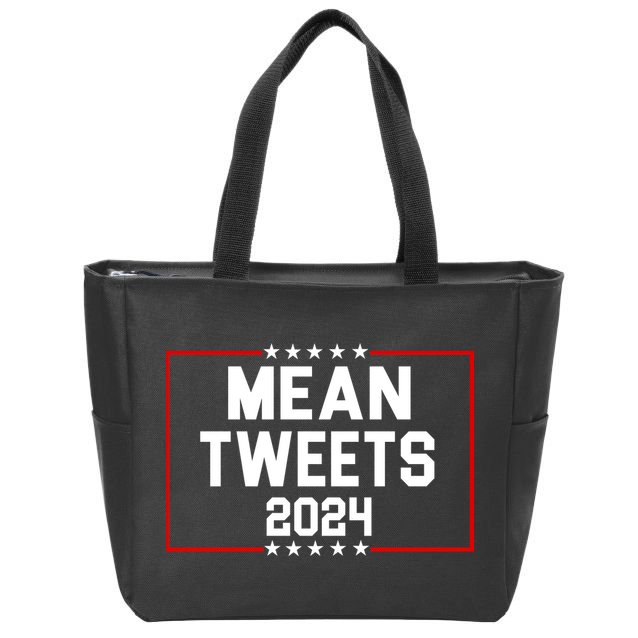 Mean Tweets 2024 Zip Tote Bag