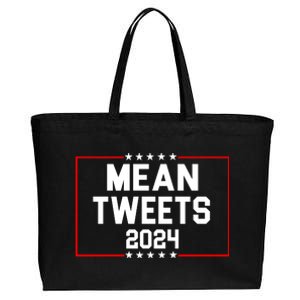 Mean Tweets 2024 Cotton Canvas Jumbo Tote