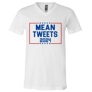 Mean Tweets 2024 V-Neck T-Shirt