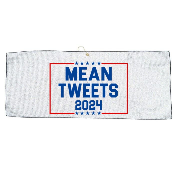 Mean Tweets 2024 Large Microfiber Waffle Golf Towel