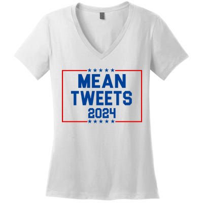 Mean Tweets 2024 Women's V-Neck T-Shirt