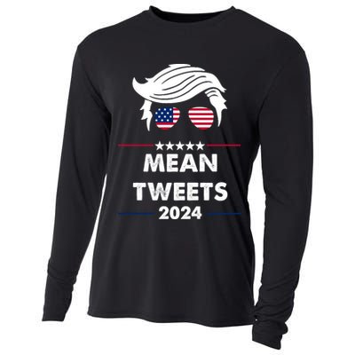 Mean Tweets 2024 Pro Trump Cooling Performance Long Sleeve Crew