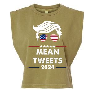 Mean Tweets 2024 Pro Trump Garment-Dyed Women's Muscle Tee