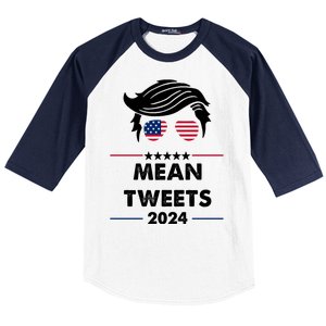 Mean Tweets 2024 Pro Trump Baseball Sleeve Shirt